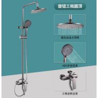 浴室淋浴水龙头花洒-【枪灰色】铜主体-三功能铜分水器花洒-质保十年-【枪灰色】铜主体-三功能铜分水器花洒-质保十年-
