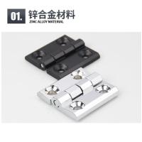 镀铬锌合金合页铝配电箱4060电柜门合页机床工业铰链重型加厚-60*60黑--