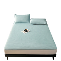 北极绒 清凉豆豆席三件套 180*200cm BJRX408 蓝色 布袋装