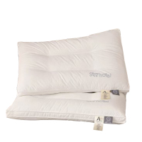 北极绒 全棉立体羽丝绒对枕 48*74cm*2 BJRZ616 布袋装