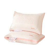 北极绒 眠眠乳胶立体对枕 48*74cm*2 BJRZ615 粉色 布袋装