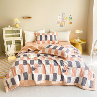 北极绒 至简全棉印花被 200*230cm 甜心 软包装