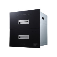 康佳消毒柜家用消毒碗柜110L嵌入式二星级上下层独立消毒ZTD110KB01(6701L)