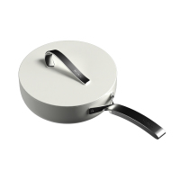 温仑山自由丝带系列不粘炒锅30cm 白色 A-VP-1MCG01
