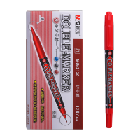 晨光双头记号笔MG2130红6支装