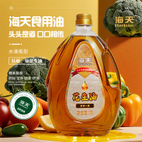 海天压榨一级花生油5L水滴壶