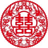 婚庆结婚用品静电喜字贴20张装-30#27cm-喜鹊G066-喜鹊G066