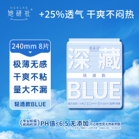她研社 深藏BLUE轻透款囤货组合(240mm 8片×7包+290mm 6片×3包)