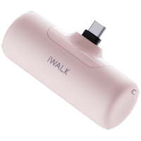 爱沃可/iWALK LPB4500C 4500毫安15W快充尾插移动电源 粉色