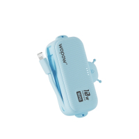 沃品小蜜蜂自带线移动电源 L37 蓝色