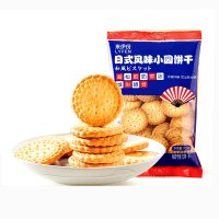 来伊份日式风味小圆饼干（奶盐味）100g*5包