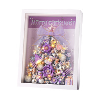 LOZ 俐智积木潮品礼物圣诞树相框（浪漫紫）1963