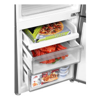 海尔（Haier）电冰箱212L三开门家用小型风冷无霜216升节能BCD-212LHC3E0GH 212L雾晶灰 三