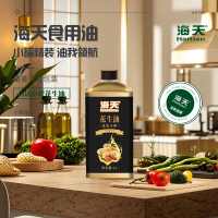 海天古法 小榨花生油 1L铁桶