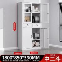 钢制储物柜铁皮柜-中二斗文件柜;加厚款0.6mm