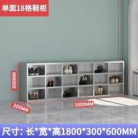 不锈钢鞋柜单位员工多格鞋柜换鞋凳储物收纳柜无菌柜鞋柜-【加厚款】单面18格*优质304不锈钢