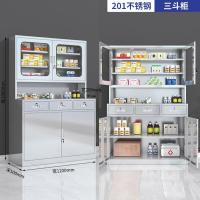 不锈钢西药柜304钢制无菌药品储存柜医疗器械药品柜资料柜-1200宽三斗西药柜;201不锈钢