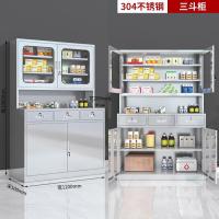 不锈钢西药柜304钢制无菌药品储存柜医疗器械药品柜资料柜-1200宽三斗西药柜;304不锈钢