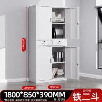 钢制储物柜铁皮柜-铁二斗文件柜;常规款