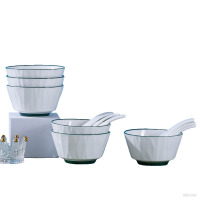 爱依瑞斯浮雕釉下緑简约12头陶瓷餐具AS-D1231H