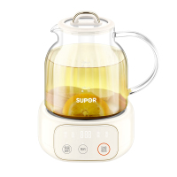 苏泊尔（SUPOR）养生壶 全玻璃杯体无拼接 STC 系统 侧壁测温防干烧1L精巧容量 温度随心调SW-10Y21Q