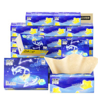 斑布 Babo 竹纤维婴儿抽纸120抽超柔亲肤无香无荧无尘净芯设计斑布抽纸3 层 100 抽*24 包 S 码 星座压花