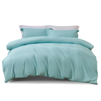 水星家纺烟青若梦A类水洗提花抗菌四件套200×230cm-