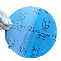 斑羚Goral 12寸背胶自粘328P金相圆形耐水砂纸100张/盒1盒装φ300MM*P2500