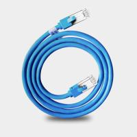 晶华 蓝色六类双屏蔽网线货期3-6天;2米