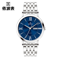 依波手表简约时尚石英机芯手表 蓝面钢带70320121女款蓝面钢带70320121女款