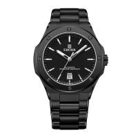 依波（EBOHR）手表大师系列 节日礼物 耀黑钢带 男士机械表36590216送男友36590216