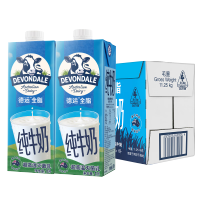 德运(Devondale)澳大利亚原装进口牛奶高钙全脂纯牛奶1L*10