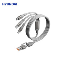 韩国现代 YH-NB011 100W二拖三快充数据线 灰色