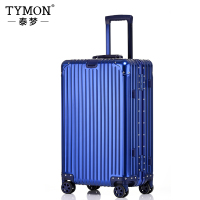 TYMON泰梦1801金属灯塔铝镁合金拉杆箱24英寸蓝色