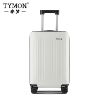 TYMON泰梦T25大容量时尚登机箱商务旅行箱拉链款行李箱20英寸象牙白