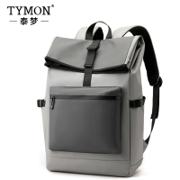 TYMON泰梦6003皓月W2商务通勤双肩包电脑包灰色拼接46*30*13cm