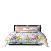 富安娜(FUANNA) 713102909 纯棉四件套清叶梦语 203*229cm