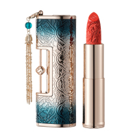 花西子 丝绒哑雾款-M1314一生一世 花露养唇同心锁口红 3.8g