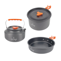 何大屋 HDW1907 户外露营轻便锅具套装