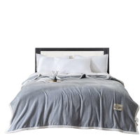 FAUNEN 芳恩 FN-T9015 纯享牛奶绒毯 灰色 150×200cm 毯重:840g