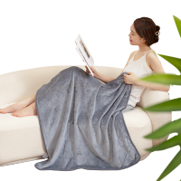 FAUNEN 芳恩 FN-T9012 牛奶绒搭搭毯 灰色 100×100cm 毯重:280g