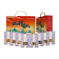 鲜山叔 山珍礼 食用菌菇礼盒装 490g