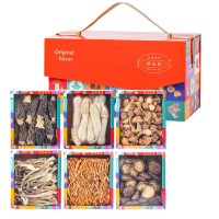 鲜山叔 森之菌萃 高档精品菌菇礼盒 -530g/盒