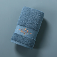 CARESEEN 康尔馨 A10221301A40311 希尔顿布莱恩面巾典雅蓝（单条装） 75*40*200g*1