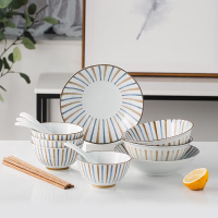 HELLO KOMA 和风食器16头餐具 藤川