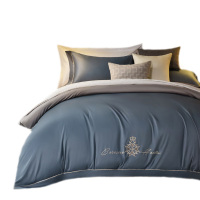 CARESEEN 康尔馨 A22821304960881 夏诺特床品四件套（典雅蓝+浅灰色 ） 200*230CM