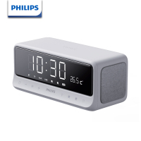飞利浦(PHILIPS)TAS3609时钟闹钟蓝牙音箱 皓月白