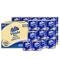 维达 VINDA V4073-B 蓝色经典卷纸4层 200g27卷-箱装