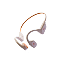 爱国者 GS06 （aigo)蓝牙耳机运动耳机儿童耳机降噪骨传导防尘防水 32G 米色