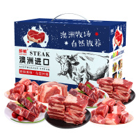 鲜飨 澳洲精选谷饲安格斯298牛肉礼盒 3500g